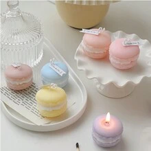 1pc Pink Handmade Scented Wax Candle With Creative Design For Home Decor And Parties - Pink - View 3