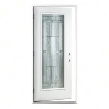 Montary Prehung Exterior Door Fiberglass Entry Door 36" X 80", Front Single Door With Glass Panels And Composites Frame For Patio Garage House - Kiểu 2 tay trái - Xem 3