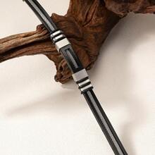 1 件情侶手鍊,韓版復古運動時尚首飾,獨特男士龐克設計