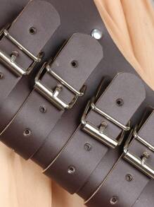 2 件裝女式棕色中世紀文藝復興騎士劍腰帶 - 棕色 - 查看 8