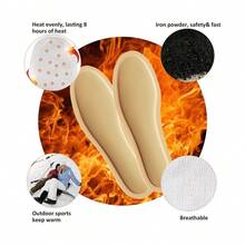 20片加熱鞋墊,冬季暖腳器,自發熱,無需充電即可移動,注入艾蒿精華,提供持久熱量,按需加熱,包裝方便攜帶,居家冬季必備品,適合男士室內使用工作、學校和戶外活動期間的戶外一次性鞋墊,20 件/包（10 雙）最佳小禮物 - 40-44 - 查看 3