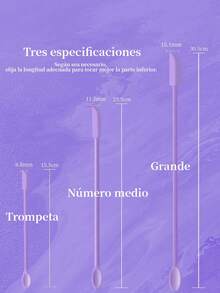 Mini Juego de Espátulas de Silicona, Pequeña Espátula de Maquillaje, Delgada Espátula Abrebotellas, Cocina, Botellas de Comida, Productos de Belleza, Cosméticos - Morado - Ver 5