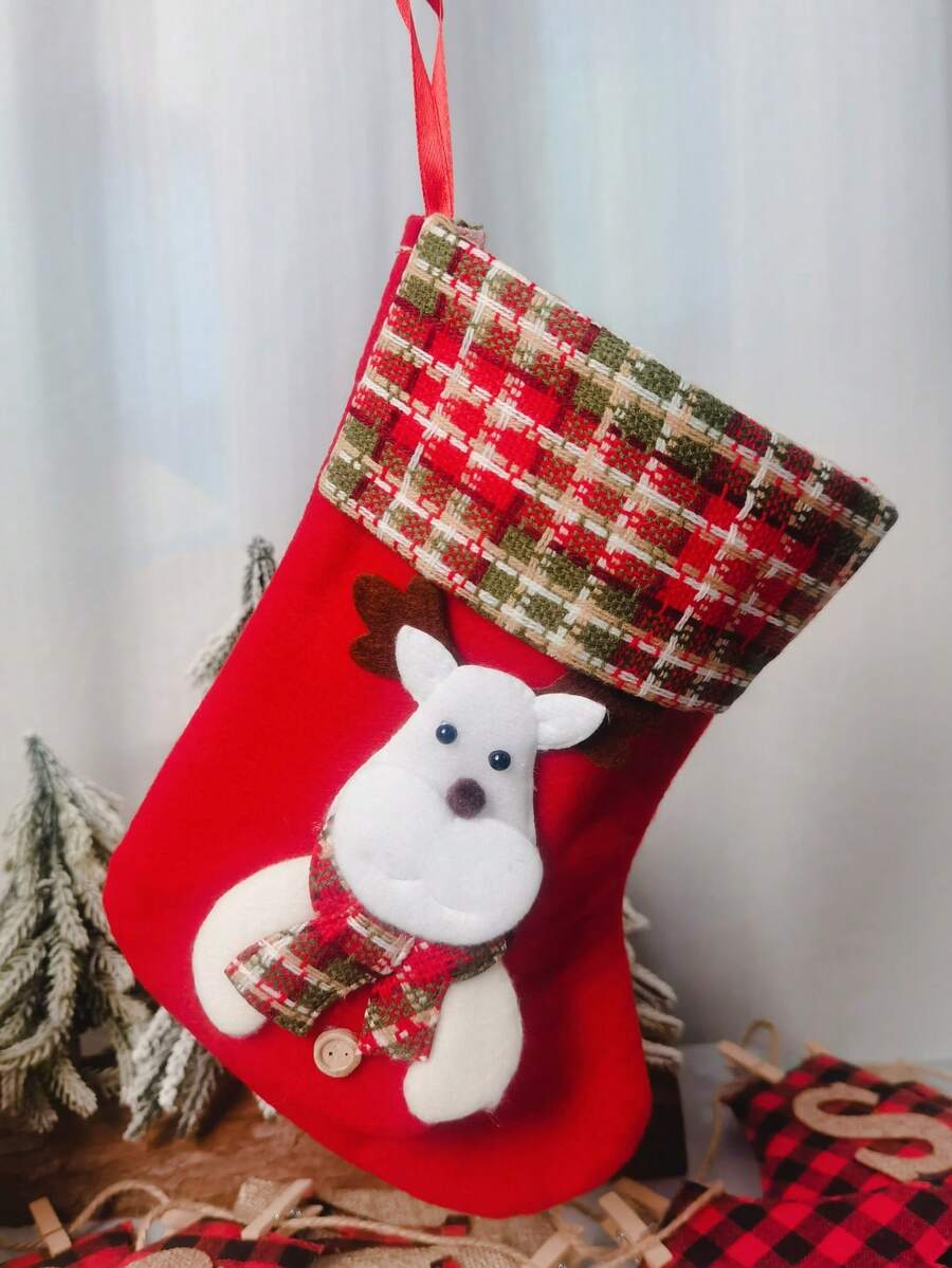 聖誕節裝飾用品-聖誕老人襪子、聖誕樹吊飾、聖誕襪子禮品袋、聖誕袋