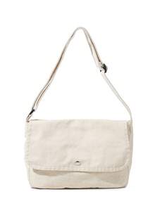 1pc Large Capacity, Wear-Resistant & Scratch-Proof Beige Canvas Bag With Adjustable Strap & Simple Design, Suitable For Boys' Commuting & Daily Use In Autumn And Winter - Beige - View 1