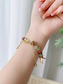 New Christmas Decoration Chain Watch Band Compatible With Apple Watch (watch Not Included) - Gold - View 4