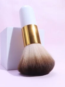 1 Pieza Brocha Grande De Polvo Para Maquillaje Y Uñas, Esponjosa Y Portátil Para Fijar El Polvo De La Superficie - Multicolor - Ver 5