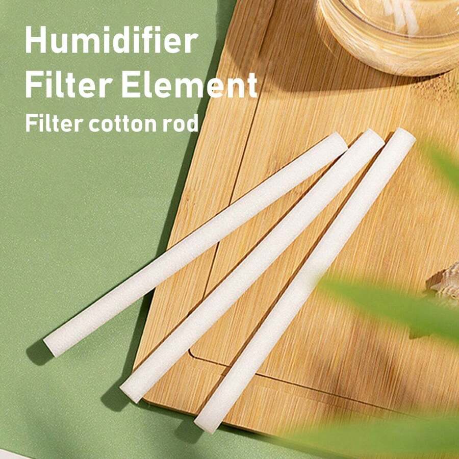 10 个/包 7 毫米和 8 毫米加湿器过滤器专用替换海绵棒适用于 USB 加湿器芳香扩散器雾化器空气加湿器