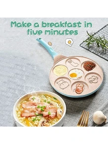 Sartén Para Tortitas Antiadherentes Figuras Molde Cocina - Azul - Ver 3