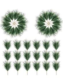 20PCS/30PCS 10CM/3.9 inch Mini DIY Artificial Pine Needle - Green - View 1