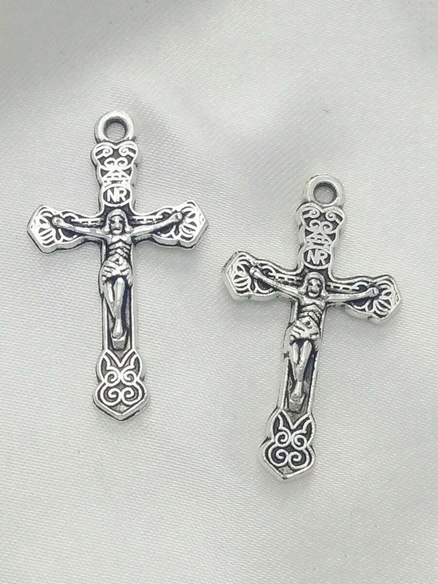 2 件/套鋅合金吊墜適用於鑰匙圈、耳環、項鍊、服裝、包包、書籤裝飾配件