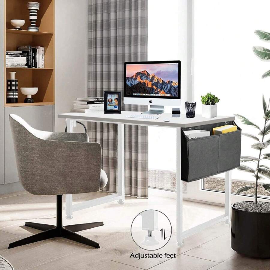 Lufeiya Small Computer Desk Study Table For Small Spaces Home Office 31