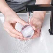 1pc Reusable And Washable Pet Hair Remover Gel Roller, Portable Dog And Cat Hair Removal Tool For Laundry, Super Sticky And Easy To Clean, Cute Pumpkin Shape In Dark Green - Dark Green - View 8