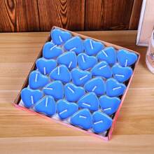 50pcs Red Heart-shaped Romantic Candle Set - Red - View 6