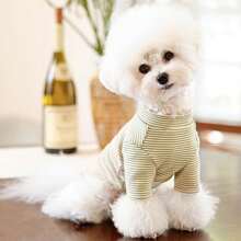 Áo thun Thú cưng Sọc - màu nâu - Xem 3