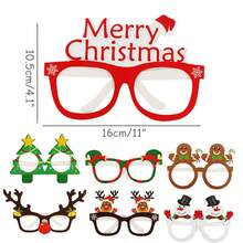Christmas Photo Props Glasses - Red - View 3