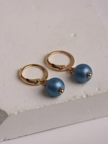 2 đôi Đúng mốt Cổ điển Trân châu Thả hoa tai Thích hợp Đối với Của phụ nữ Mặc hàng ngày - bông tai ngọc trai - Xem 3