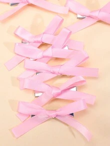 10pcs/set Pink Butterfly Shape Hair Clips For Kids - Pink - View 6