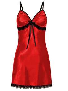 Gợi cảm Viễn cảnh Ren Cắt tỉa Đồ lót , Ren Áo ba lỗ Đồ ngủ - Đỏ - Xem 2