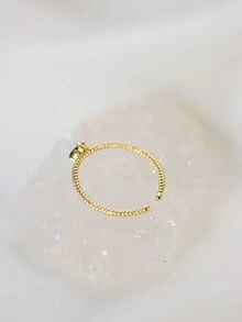 1 件字母 A-Z 戒指 S925 纯银女士简约可调节戒指精美珠宝礼物派对礼物生日礼物约会必备品