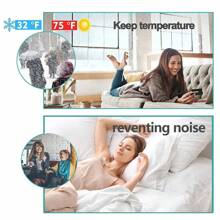 50 毫米 3 孔門底防噪音防風條、臥室密封防護門間隙阻擋器、防風防塵、隔熱和害蟲防治