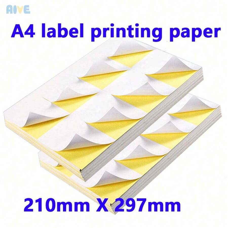 10張 A4 大小的網路線標籤貼紙,防水網路電腦 Utp 線綁定標籤,整理管理工具,網路線條編號打印貼紙 - 白色 - 查看 1