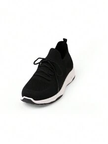 ZAEM Tenis Zapatos de hombres cómodo ultraligero malla transpirable Z1001A-3/A/B/C - Negro - Ver 3