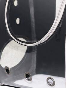New Transparent Backpack, Black - Black - View 7