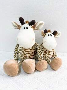 1 件可爱毛绒长颈鹿玩偶，35 厘米丛林动物玩偶中号装饰品，填充动物，长颈鹿，长颈鹿之夜，可可甜瓜，长颈鹿>毛绒