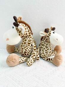 1 件可爱毛绒长颈鹿玩偶，35 厘米丛林动物玩偶中号装饰品，填充动物，长颈鹿，长颈鹿之夜，可可甜瓜，长颈鹿>毛绒