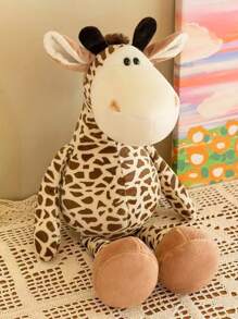 1 件可爱毛绒长颈鹿玩偶，35 厘米丛林动物玩偶中号装饰品，填充动物，长颈鹿，长颈鹿之夜，可可甜瓜，长颈鹿>毛绒