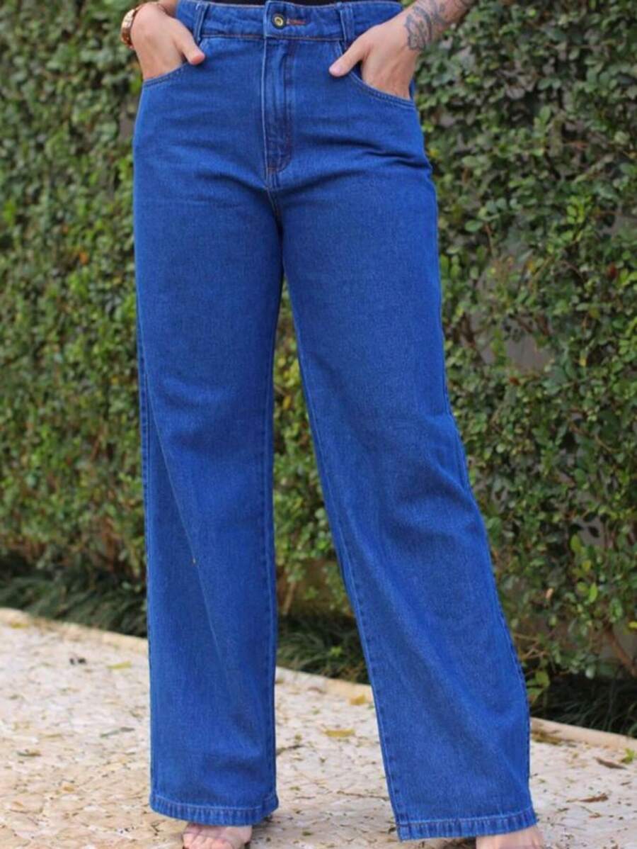 Women Jeans - Dark Wash - View 1