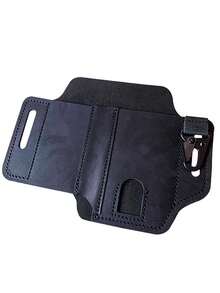 1pc PU Leather Tool Bag, Multitool Sheath, Outdoor Multitool Kits,  Portable Storage For Outdoor Camping & Hunting, Secure And Convenient Tool Holder, Accessories Storage Bag, Waist Bag For Work And Daily Use, Gifts For Men - Black - View 9