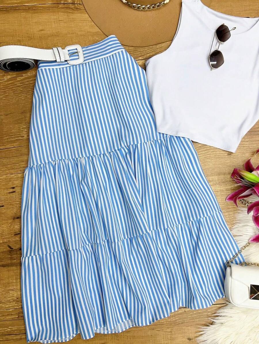 Women Skirts - Màu xanh lam - Xem 1