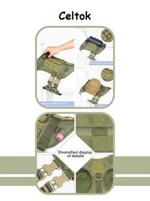 CT1972 Pechera Para Mascota - Verde militar - Ver 2