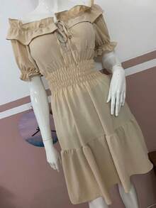 Women Dresses - Màu Khaki - Xem 3