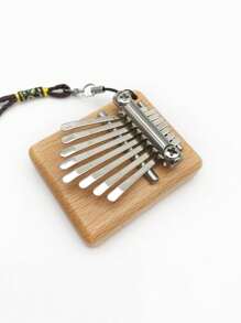 1入組8音阶拇指琴,迷你手指琴,由橡木製成,易於演奏的樂器 - 8音四方迷你拇指琴 - 查看 5