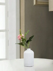 Creative Minimalist Resin Desktop Vase For Home Decoration - White - View 1