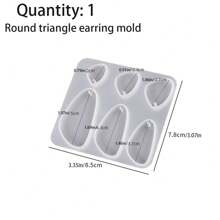 1 pieza Molde de resina de copo de nieve navideño, molde de silicona para colgar, molde de colada de resina, adecuado para decoraciones navideñas, manualidades festivas, adornos de árbol de Navidad DIY - Blanco - Ver 12
