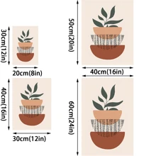 3入組40x50cm波西米亞風格熱帶植物裝飾畫,無框架,適用於客廳、臥室、牆壁藝術裝飾