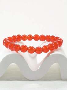 1入手工製作8mm彈性珠寶半寶石手鍊,治療水晶手鍊,男女皆可的休閒珠寶,節日禮物 - 手鍊 - 查看 29