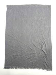 120克-like單色流蘇保暖圍巾和披肩旅行禮物,適用於女性的純色竹纖維圍巾,1入組 - 深灰色 - 查看 3