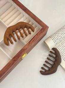 1把天然檀木粗齿梳，多功能，带头皮按摩功能，防静电发梳，梳子，美发工具，美发产品及配件，适用于理发店、美容院、旅行必备、返校季、旅行度假必备、女士美发配件、刷子、发梳、梳子、解结梳、球形梳、迷你发梳、发梳套装、木梳、发梳、迷你发梳、解结梳、发梳、卷发梳、美发设备、旅行必备、旅行必备、发型、美发、发梳、背梳、造型梳、卷发梳、边缘梳、发梳、梳发、发梳套装、梳发、卷发梳、解结梳、女士发梳、头发、旅行、美发产品、美发工具、美发用品、理发师、理发师配件、理发店、美发设备 - 棕色 - 查看 4