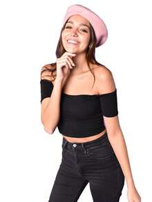 Boina francesa lana - Rosa Pálido - Ver 4