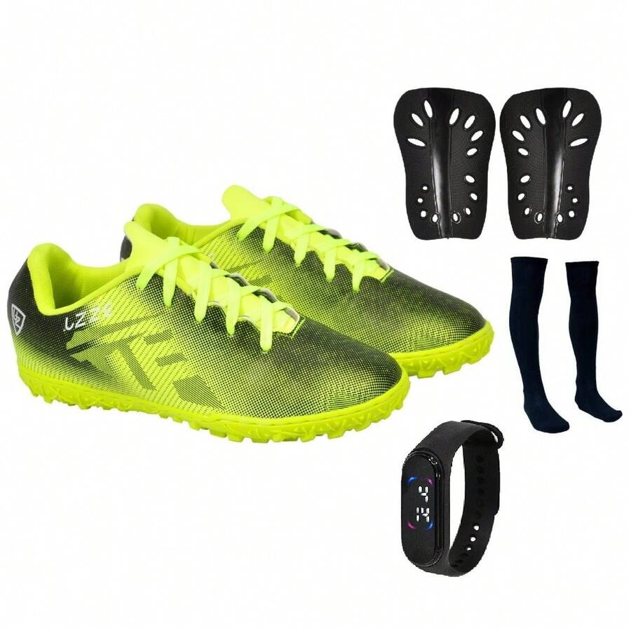 Uzze Sport Men Sneakers - 黃色 - 查看 1