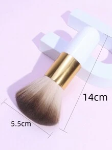1 Pieza Brocha Grande De Polvo Para Maquillaje Y Uñas, Esponjosa Y Portátil Para Fijar El Polvo De La Superficie - Multicolor - Ver 9