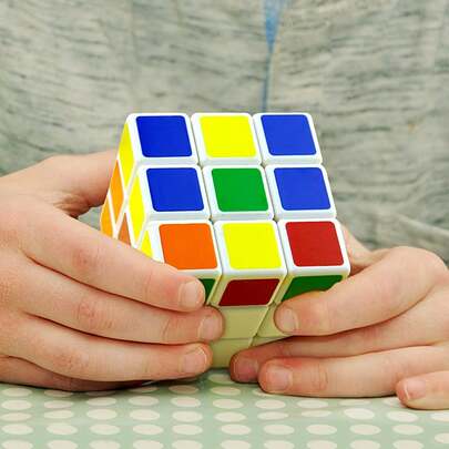 1pc Teens' Educational Brain Teaser Game, Waterproof 3x3x3 Speed Cube