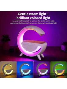 FANOVA Reloj despertador de luz color sorpresa con cargador inalámbrico  de 15 W inteligente gradual amanecer reloj despertador lámpara de noche regalo para bebés niños adultos dormir - Multicolor - Ver 3