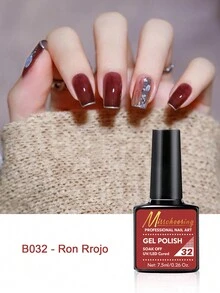 MISS CHEERING 6 Piece Nail Lacquer Set - Premium Manicure Tools, Vibrant Nail Polishes, Professional Gel Manicure, Home Gel Manicure Set, Complete Manicure Set, Includes Phototherapy Gel, Nail Polish Long Lasting Nail Glue - 棕色 - 查看 2