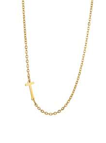 1 件女士不銹鋼首字母項鍊 A-z 大寫字母吊墜生日禮物 - 信件系列 - 查看 50