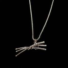 Set Of 3 Sword Shaped Pendants - Silver - View 1